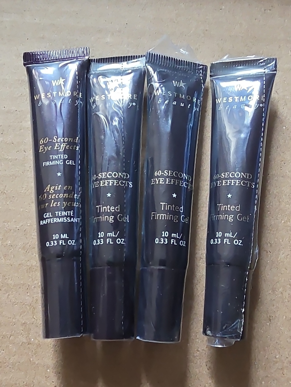Lot Of 4: 60-Second Eye Effects Tinted Firming Gel - Black (10 mL)